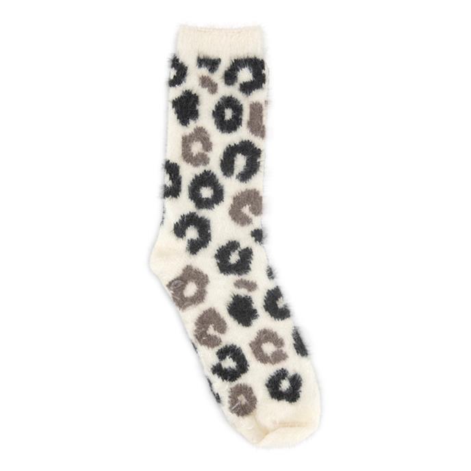 totes toasties® Ladies Tipped Faux Fur Hot Water Bottle & Super Soft Sock Set Brown Extra Image 4